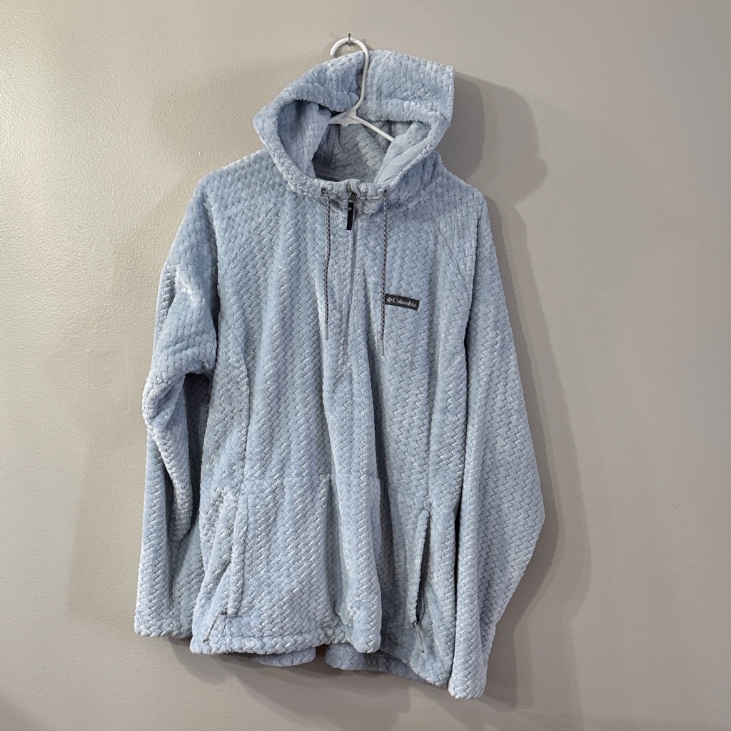 Womens Light Blue Quilted Ski Jacket